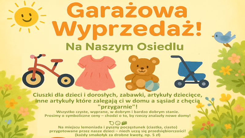 Wyprzedaż Garażowa – Kiermasz Sąsiedzki